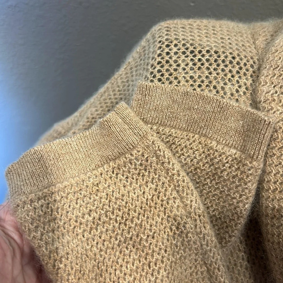 SAKS FIFTH AVENUE cashmere split back turtleneck sweater - Picture 3 of 10
